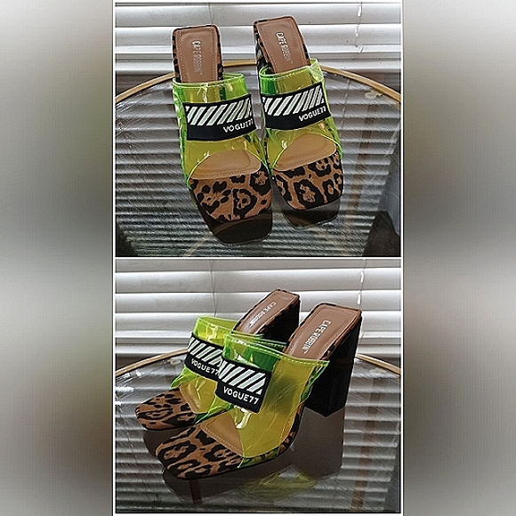 Cape Robbin Camryn Perspex High Heels - Picture 4 of 12